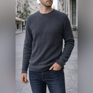 GAP Men's Dark Gray Crewneck Sweater
